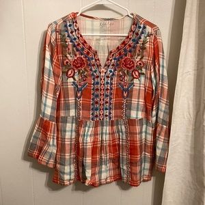 Kyla seo embroidered top